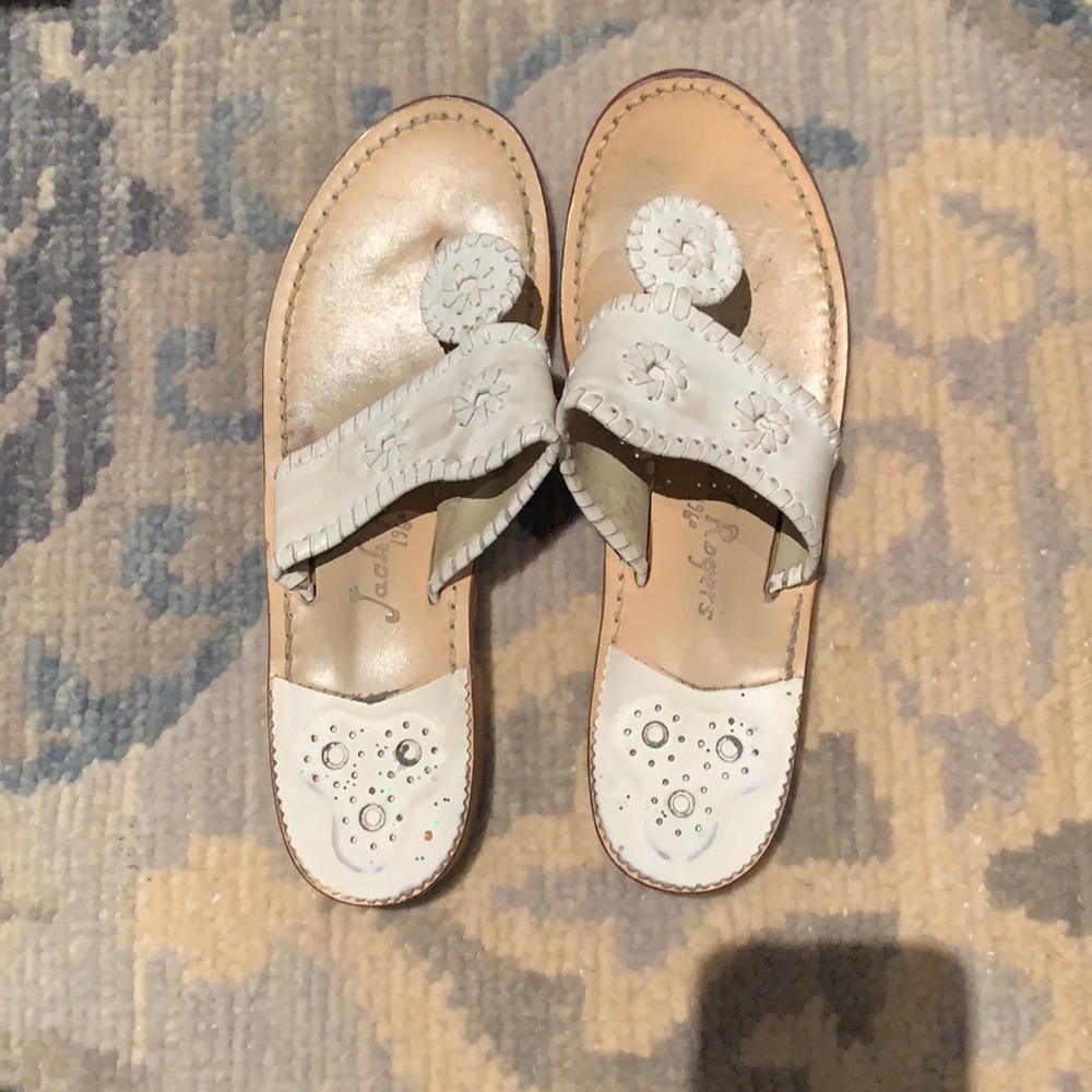 Jack Rogers Flat Classic Sandal - White